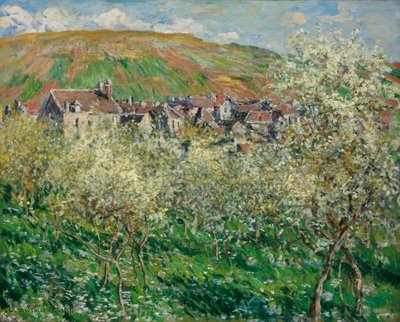 Bloeiende Pruimenbomen door Claude Monet